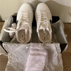 Kate Spade Women’s White Sneakers and Bride socks